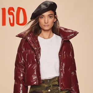 LPA Cropped Cherry Vinyl Puffer XXS (ISO)